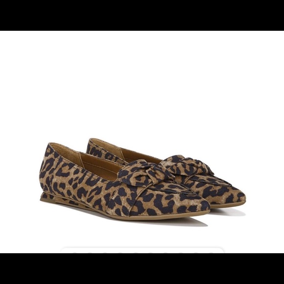 Franco Sarto Leather Shoes Flats Leopard 7.5 new - Picture 3 of 14